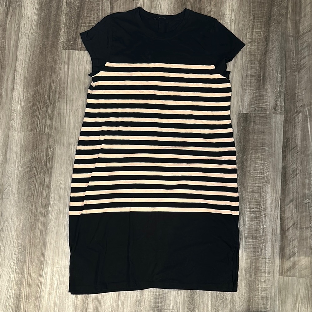 J. Crew Striped T-Shirt Dress - 2X